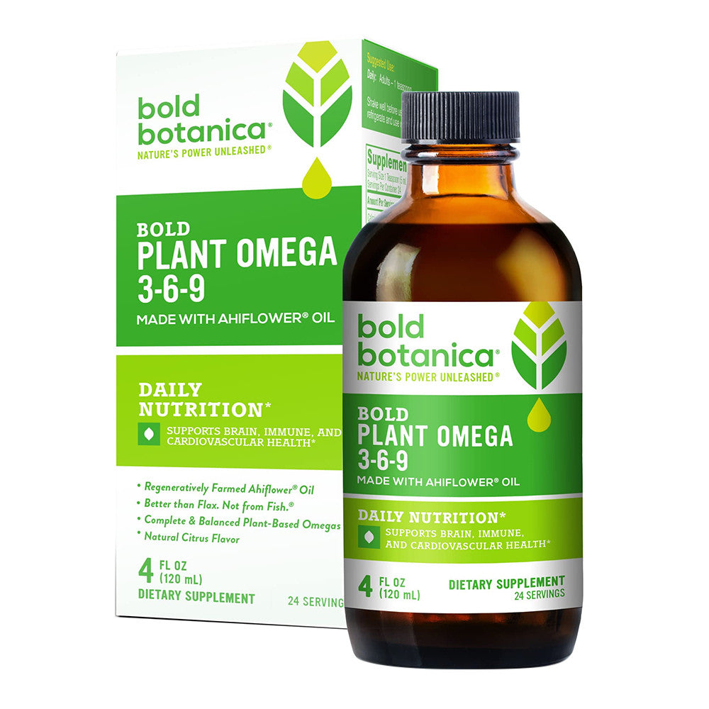 Bold Botanica Bold Plant Omega 3 6 9, 4 Oz